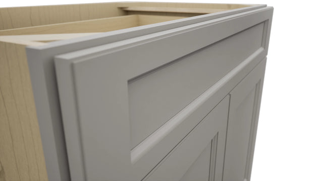 Fabuwood Fusion Nickel B36SDF Base Standard Cabinet, Detail View