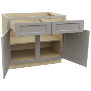 Fabuwood Fusion Nickel B39 Base Standard Cabinet, Open View