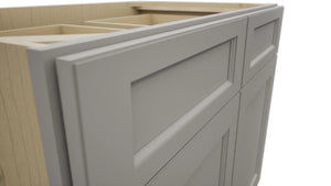 Fabuwood Fusion Nickel B39 Base Standard Cabinet, Detail View