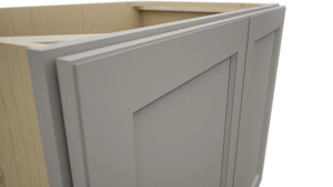 Fabuwood Fusion Nickel B39FD Base Full Door Cabinet, Detail View