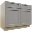 Fabuwood Fusion Nickel B42 Base Standard Cabinet, Front View