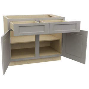 Fabuwood Fusion Nickel B42 Base Standard Cabinet, Open View
