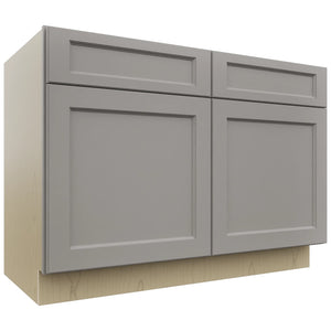 Fabuwood Fusion Nickel B48 Base Standard Cabinet, Front View
