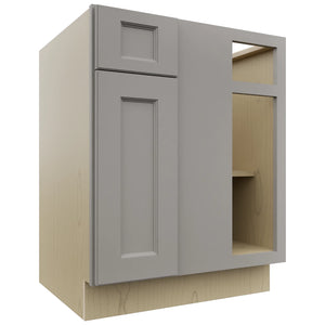 Fabuwood Fusion Nickel BLB36/39 Base Corner Blind Cabinet, Front View