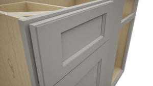 Fabuwood Fusion Nickel BLB42/45 Base Corner Blind Cabinet, Detail View