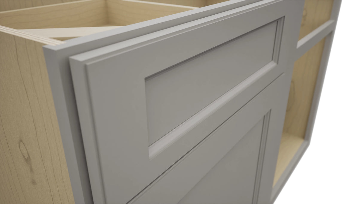 Fabuwood Fusion Nickel BLB48/51 Base Corner Blind Cabinet, Detail View