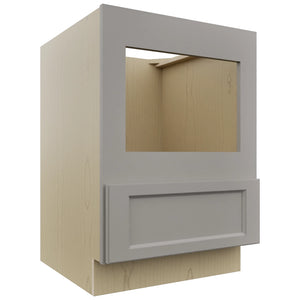 Fabuwood Fusion Nickel BMC24 Base Microwave Cabinet, Front View