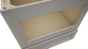 Fabuwood Fusion Nickel BMC30 Base Microwave Cabinet, Detail View