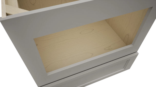 Fabuwood Fusion Nickel BMC30 Base Microwave Cabinet, Detail View