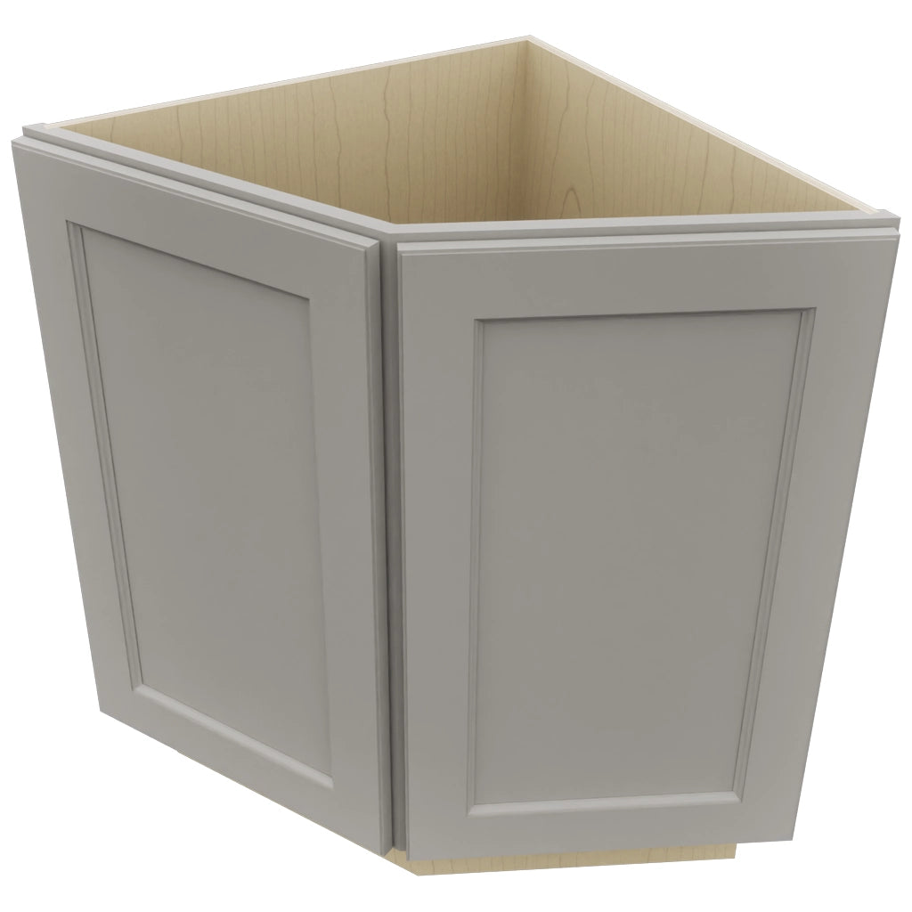 Fabuwood Fusion Nickel BRA24 Base Return Angle Cabinet, Top View