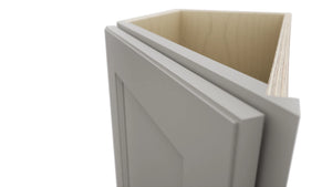 Fabuwood Fusion Nickel BTL12 Base Transitional Cabinet, Detail View