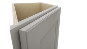 Fabuwood Fusion Nickel BTR12 Base Transitional Cabinet, Detail View