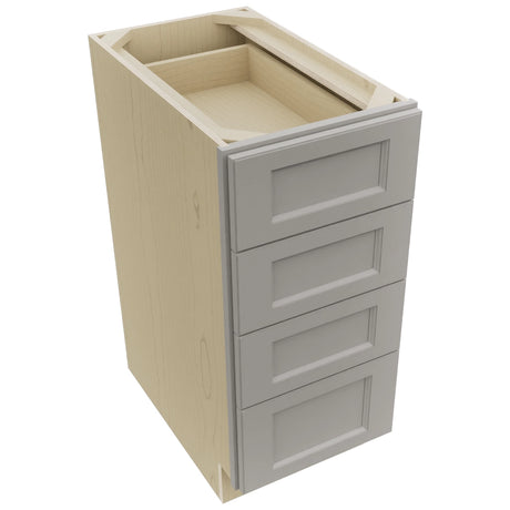 Fabuwood Fusion Nickel DB15-4 Base 4 Drawers Cabinet, Top View