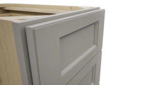 Fabuwood Fusion Nickel DB15-4 Base 4 Drawers Cabinet, Detail View