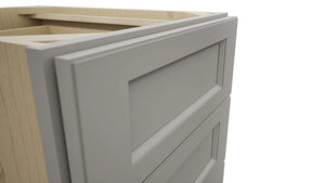 Fabuwood Fusion Nickel DB18-4 Base 4 Drawers Cabinet, Detail View