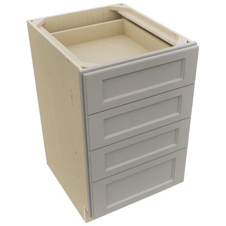 Fabuwood Fusion Nickel DB21-4 Base 4 Drawers Cabinet, Top View