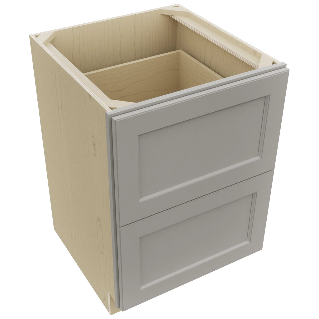 Fabuwood Fusion Nickel DB24-2 Base 2 Drawers Cabinet, Top View