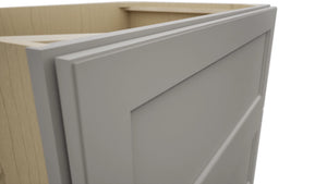 Fabuwood Fusion Nickel DB36-2 Base 2 Drawers Cabinet, Detail View