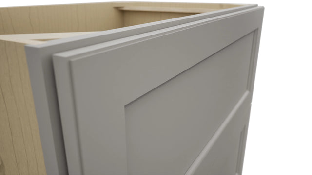 Fabuwood Fusion Nickel DB36-2 Base 2 Drawers Cabinet, Detail View