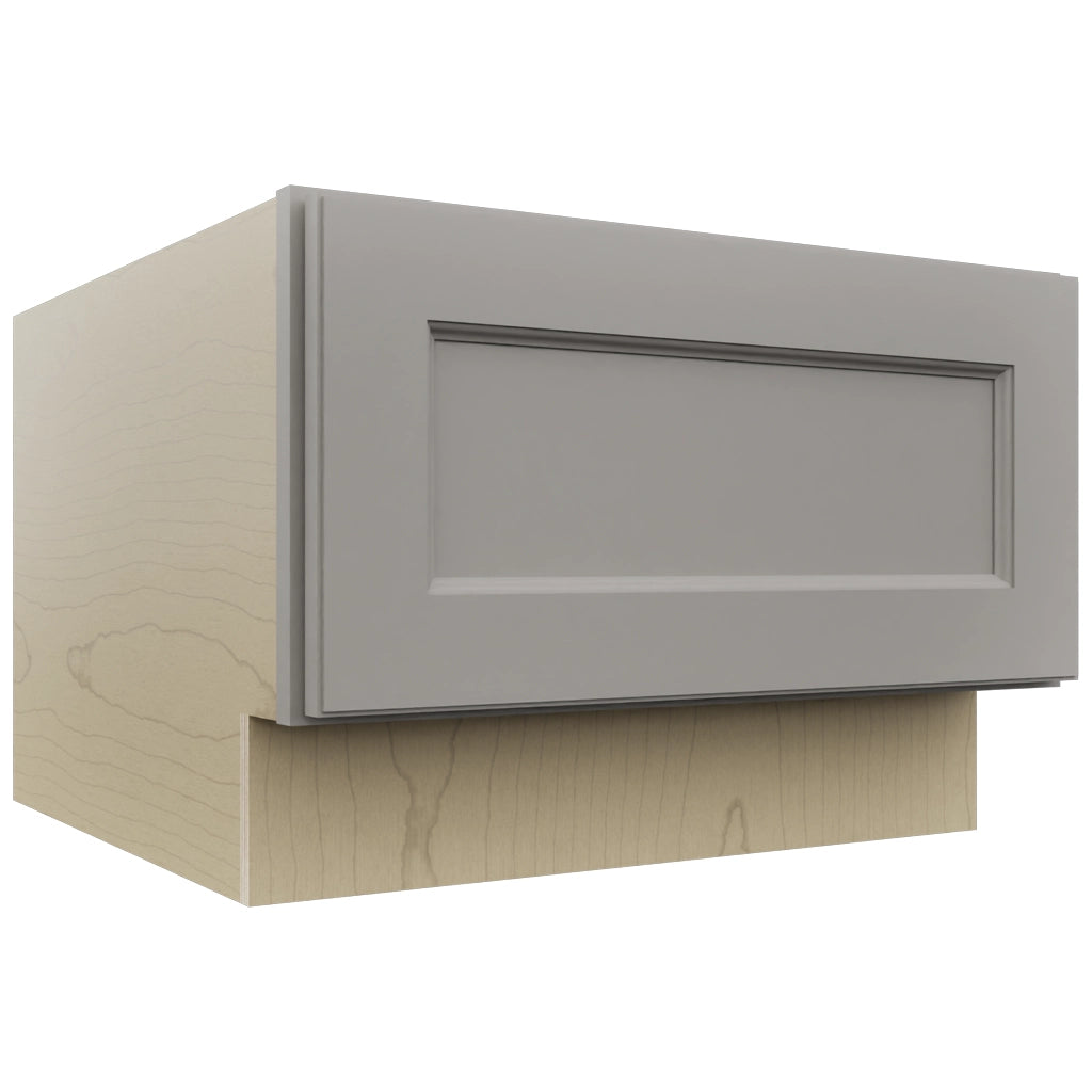 Fabuwood Fusion Nickel DBS24 Base Bench Seat Cabinet, Front View