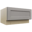 Fabuwood Fusion Nickel DBS30 Base Bench Seat Cabinet, Front View