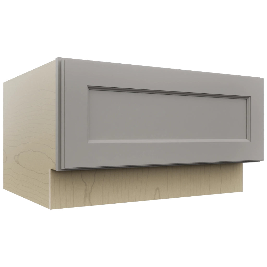 Fabuwood Fusion Nickel DBS30 Base Bench Seat Cabinet, Front View