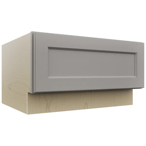 Fabuwood Fusion Nickel DBS30 Base Bench Seat Cabinet, Front View