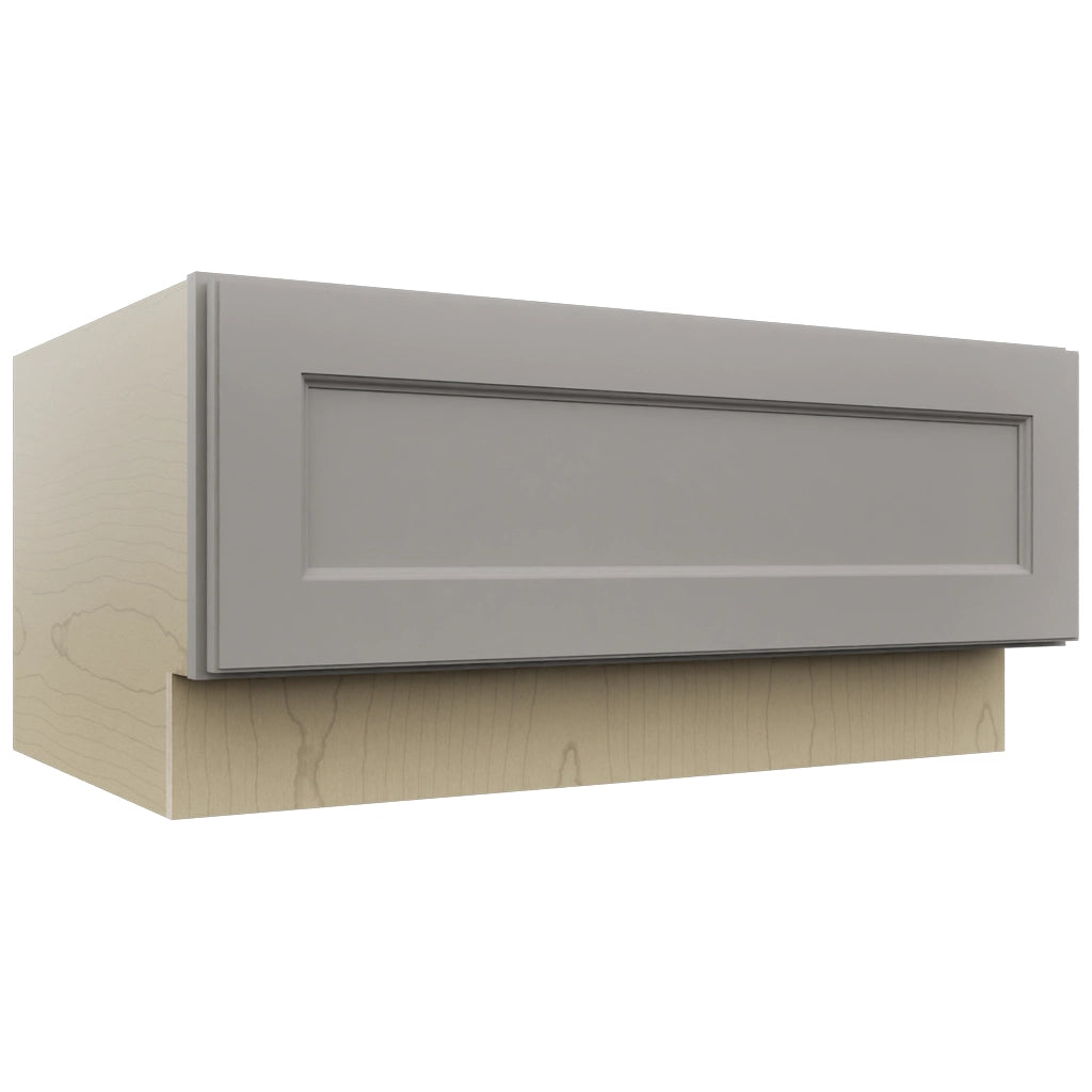 Fabuwood Fusion Nickel DBS36 Base Bench Seat Cabinet, Front View