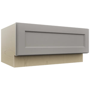 Fabuwood Fusion Nickel DBS36 Base Bench Seat Cabinet, Front View
