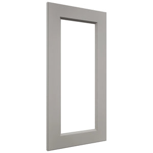 Fabuwood Fusion Nickel DS DFG1530 Wall Prepped Door, Front View