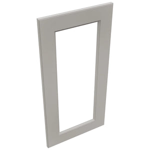Fabuwood Fusion Nickel DS DFG1530 Wall Prepped Door, Top View