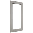 Fabuwood Fusion Nickel DS DFG1836 Wall Prepped Door, Front View