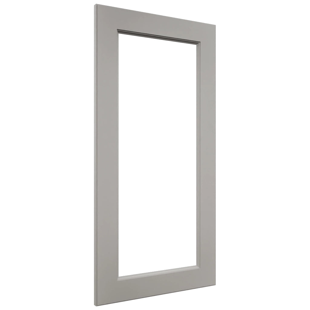 Fabuwood Fusion Nickel DS DFG1836 Wall Prepped Door, Front View
