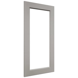 Fabuwood Fusion Nickel DS DFG1836 Wall Prepped Door, Front View