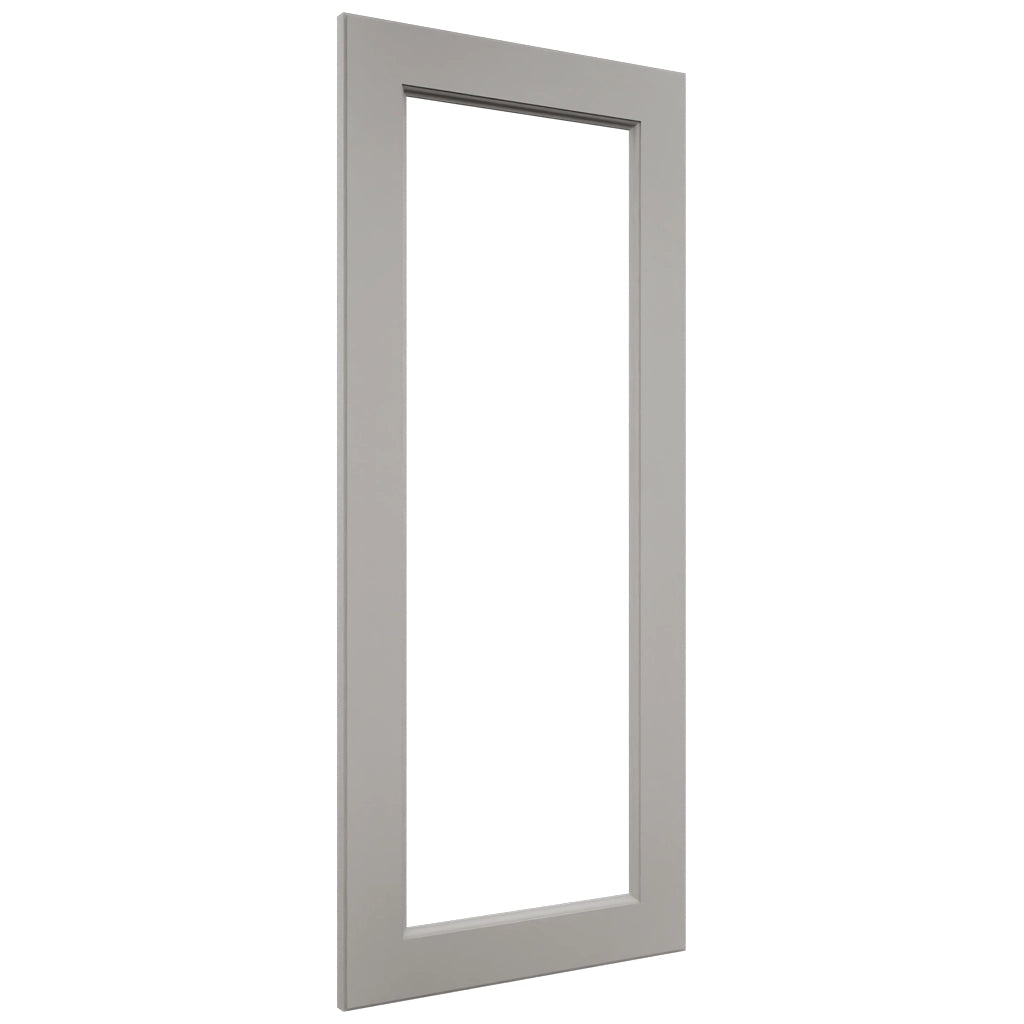 Fabuwood Fusion Nickel DS DFG1842 Wall Prepped Door, Front View