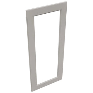 Fabuwood Fusion Nickel DS DFG1842 Wall Prepped Door, Top View