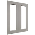 Fabuwood Fusion Nickel DS DFG2430 Wall Prepped Door, Front View