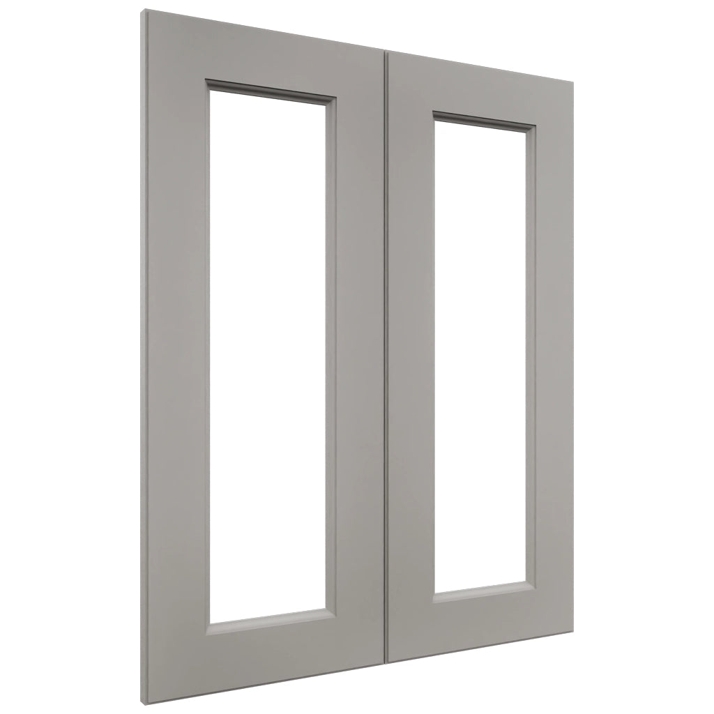 Fabuwood Fusion Nickel DS DFG2430 Wall Prepped Door, Front View