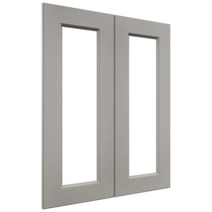 Fabuwood Fusion Nickel DS DFG2430 Wall Prepped Door, Front View
