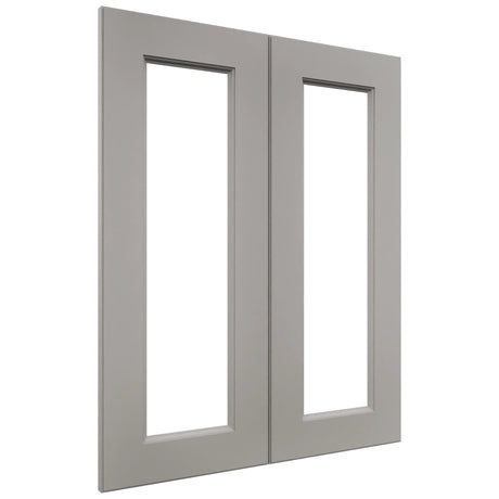 Fabuwood Fusion Nickel DS DFG2430 Wall Prepped Door, Front View