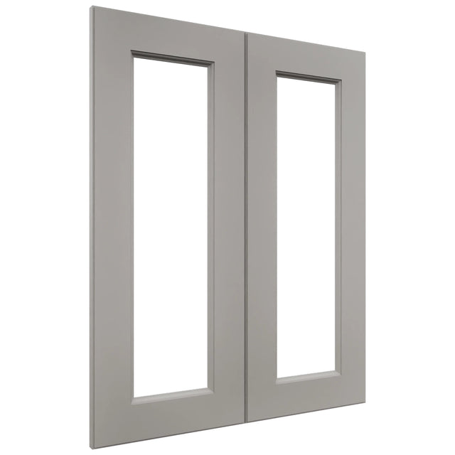 Fabuwood Fusion Nickel DS DFG2430 Wall Prepped Door, Front View