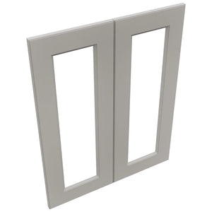 Fabuwood Fusion Nickel DS DFG2430 Wall Prepped Door, Top View