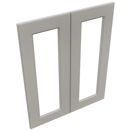 Fabuwood Fusion Nickel DS DFG2430 Wall Prepped Door, Top View