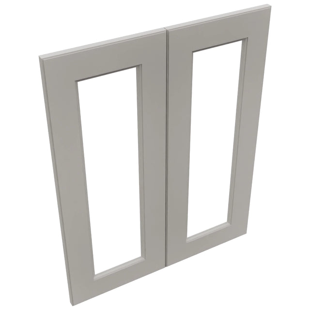 Fabuwood Fusion Nickel DS DFG2430 Wall Prepped Door, Top View