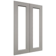 Fabuwood Fusion Nickel DS DFG2436 Wall Prepped Door, Front View