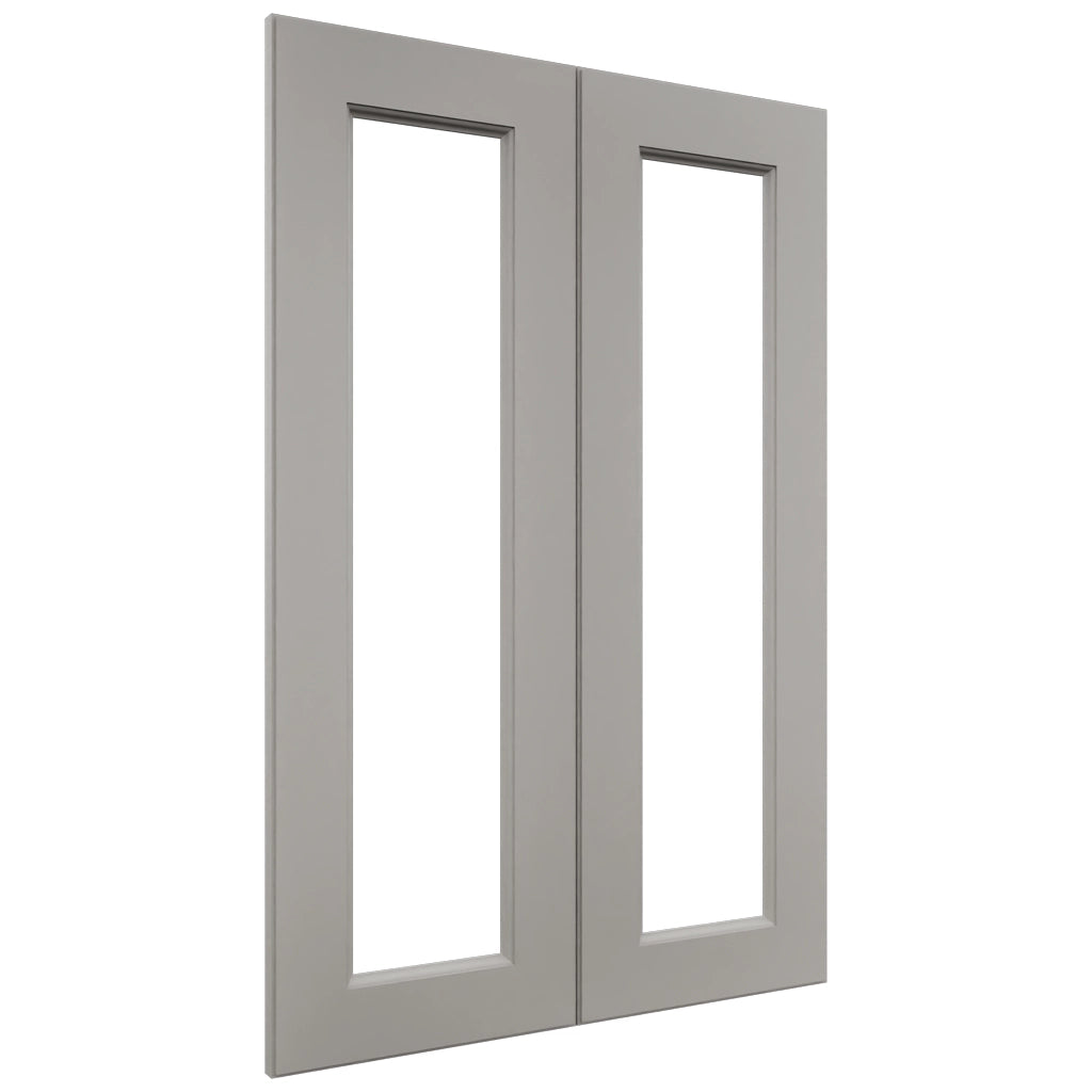 Fabuwood Fusion Nickel DS DFG2436 Wall Prepped Door, Front View