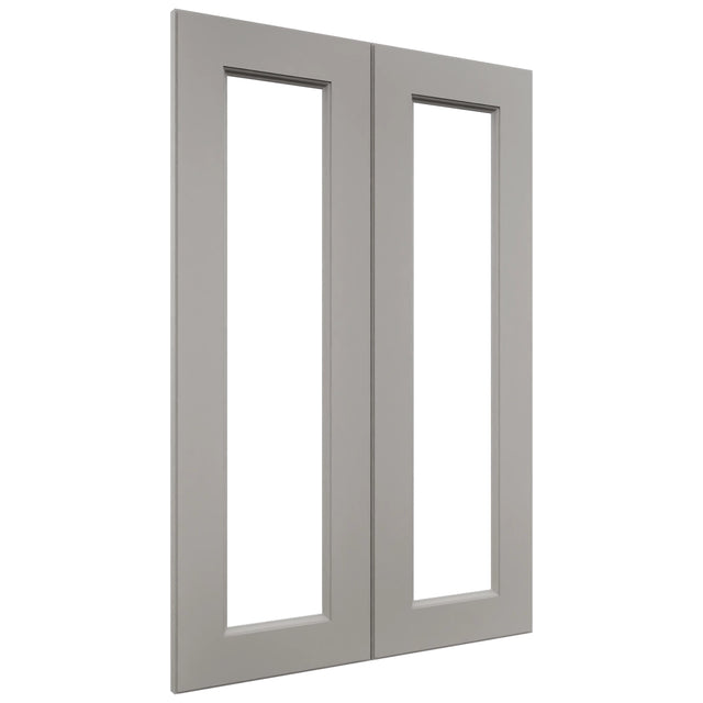 Fabuwood Fusion Nickel DS DFG2436 Wall Prepped Door, Front View