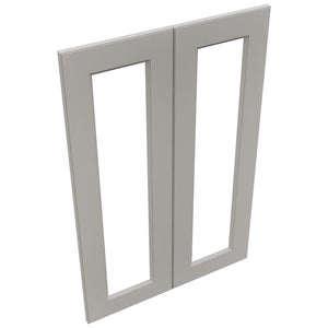 Fabuwood Fusion Nickel DS DFG2436 Wall Prepped Door, Top View