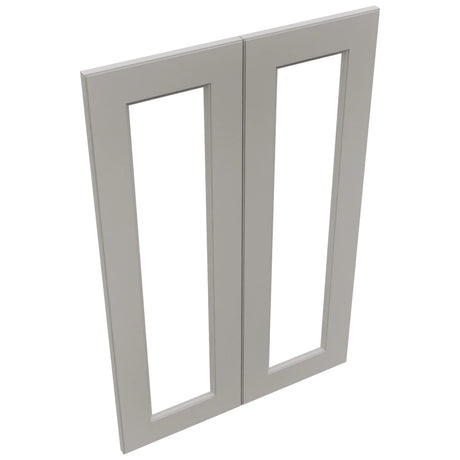 Fabuwood Fusion Nickel DS DFG2436 Wall Prepped Door, Top View