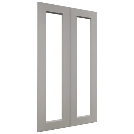 Fabuwood Fusion Nickel DS DFG2442 Wall Prepped Door, Front View
